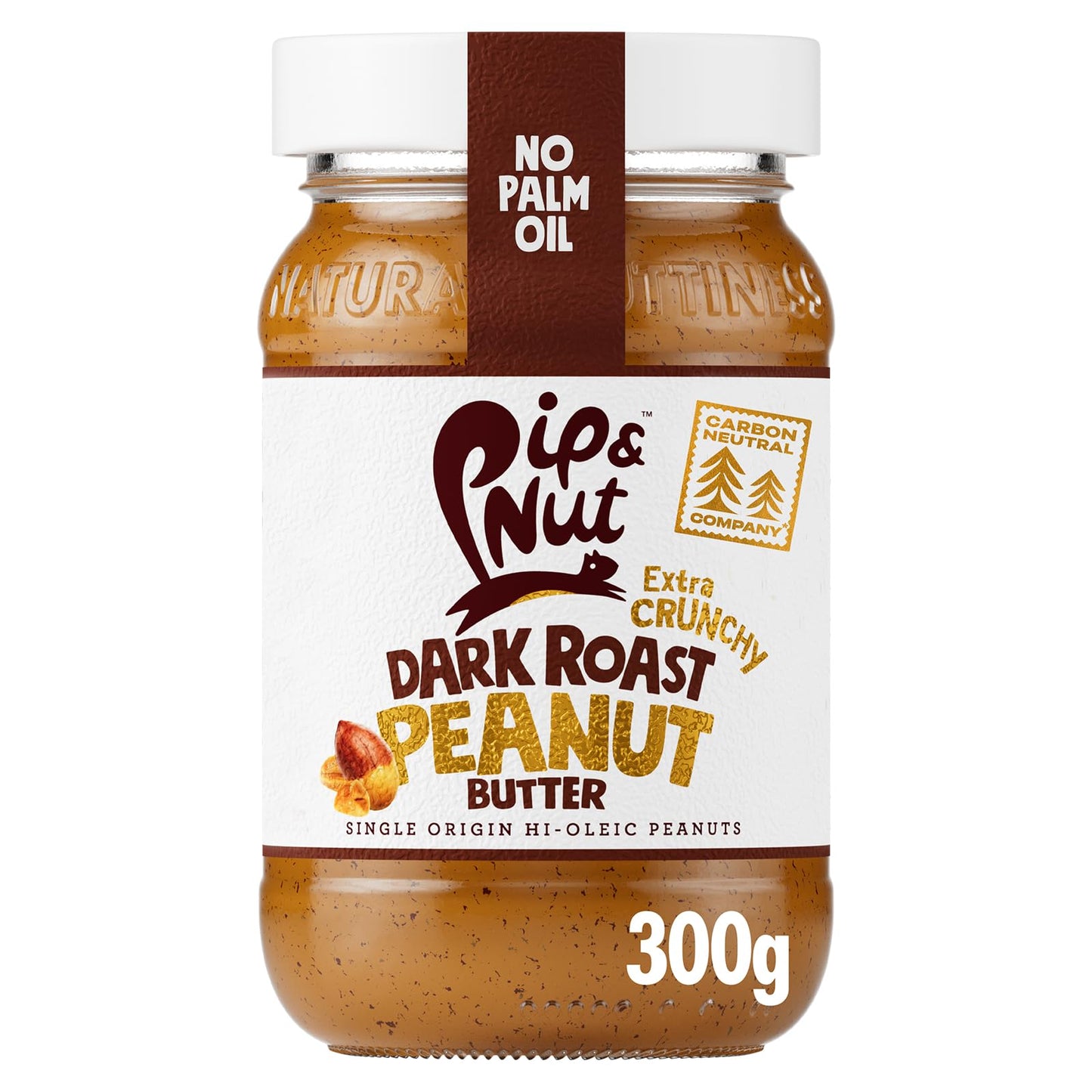 Pip & Nut Ultimate Dark Roast Crunchy Peanut Butter 300g