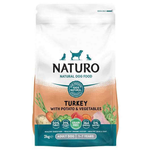 Naturo Grain Free Turkey Adult Dog 2Kg