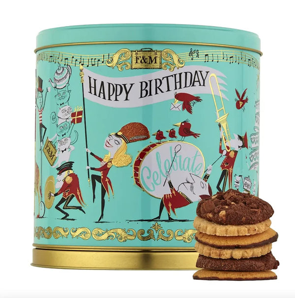 Fortnum & Mason Musical Birthday Biscuit Tin 475g