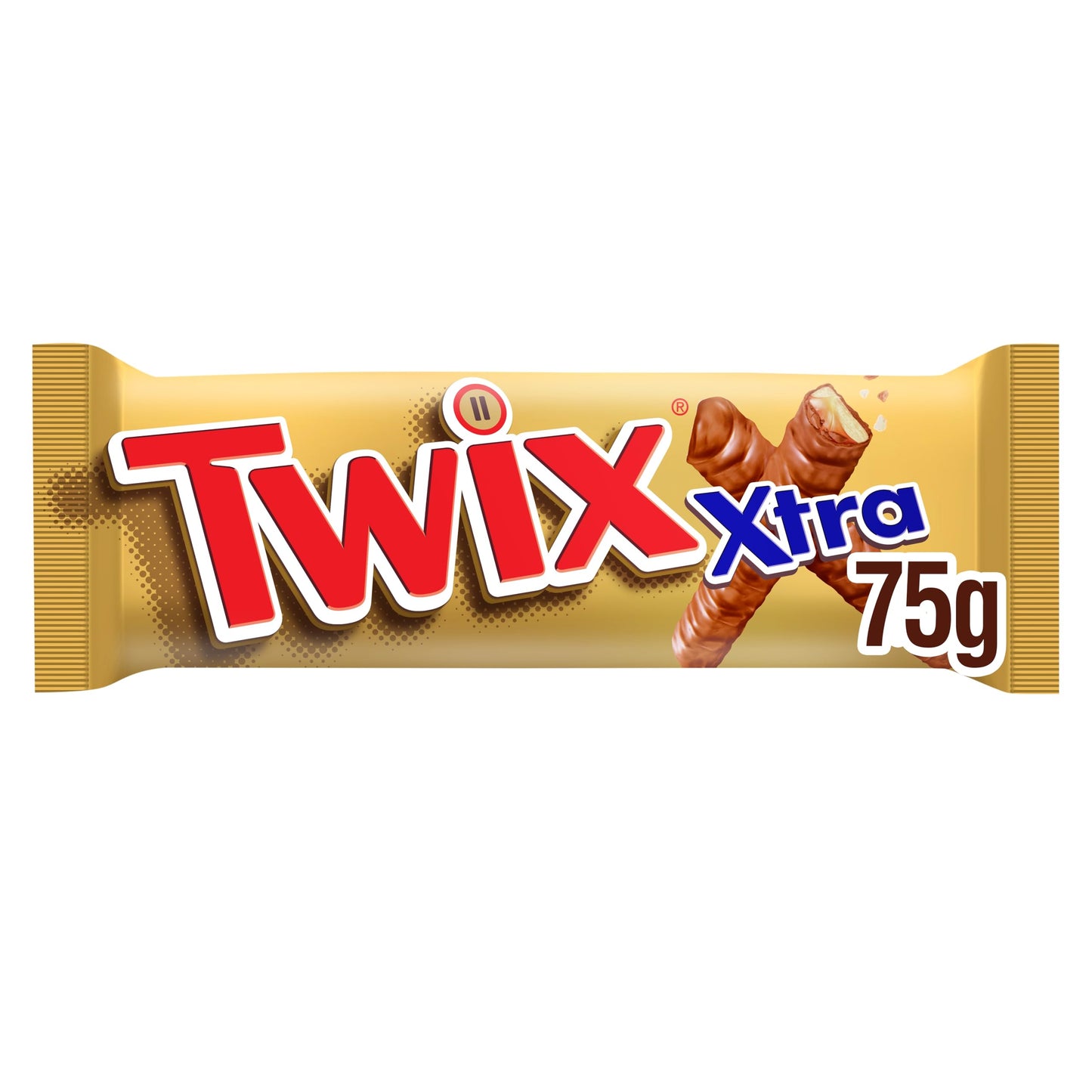 Twix Xtra Chocolate Biscuit Twin Bars, 75g