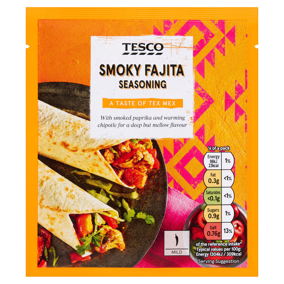 Tesco Smoky Fajita Seasoning, 30g