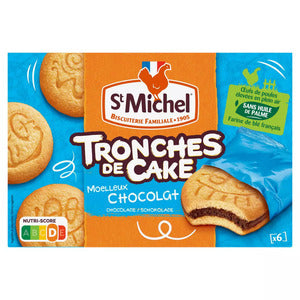 St Michel Moelleux Aux Chocolat Tronche de Cake (x6) 175g