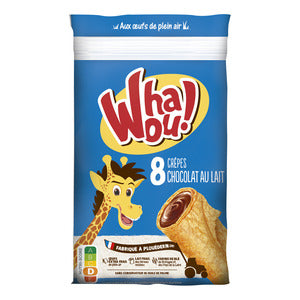 Whaou! Crepes Fourrees Au Chocolat au Lait (x8) 256g