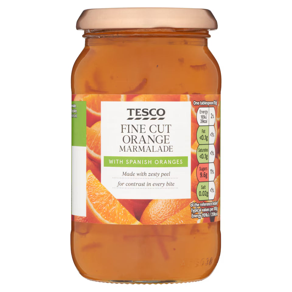 Tesco Fine Cut Orange Marmalade, 454g