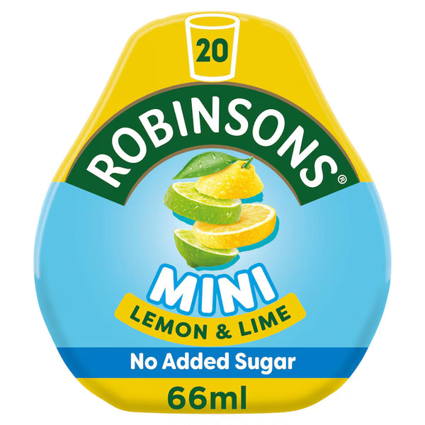 Robinsons Squash'd Lemon & Lime No Added Sugar 66ml