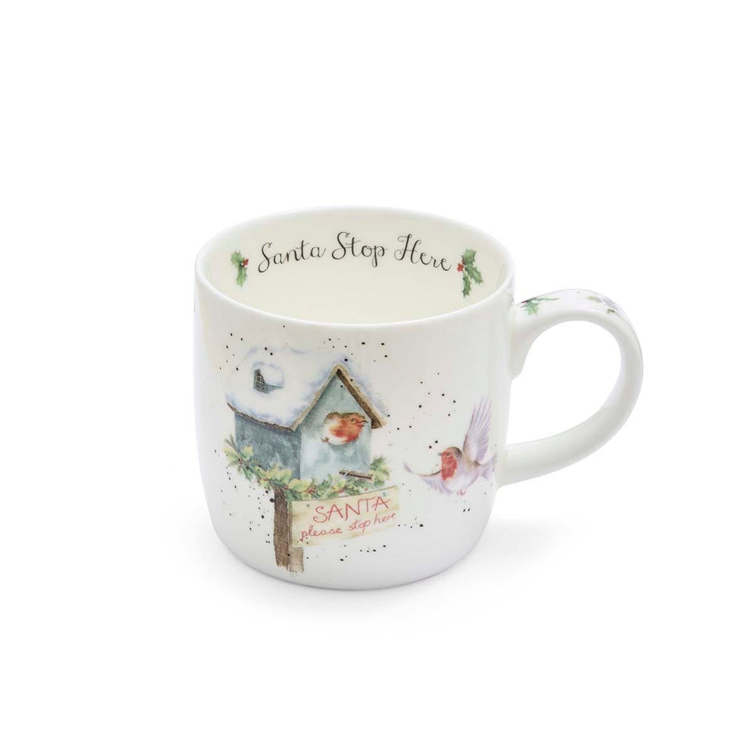 Wrendale Designs Santa Stop Here Mug