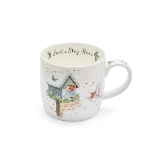 Wrendale Designs Santa Stop Here Mug