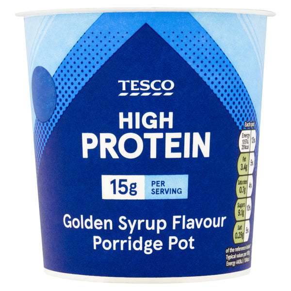 Tesco High Protein Golden Syrup Flavour Porridge Pot, 70g