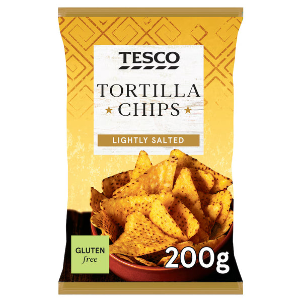 Tesco Lightly Salted Tortilla Chips, 200g