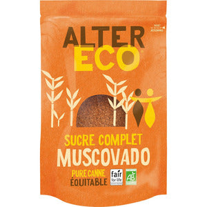 Alter Eco Sucre Pure Canne en Poudre Muscovado Bio Equitable 500g