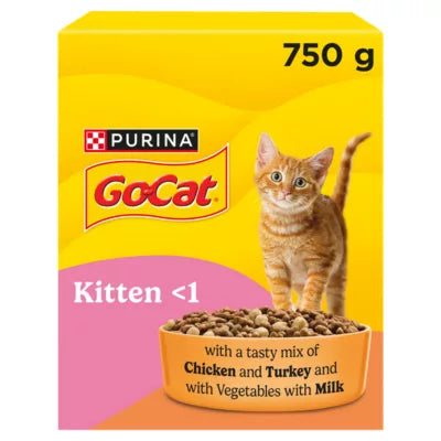 Go-Cat Complete Kitten with Chicken, Turkey, Milk & Vegetables 750g