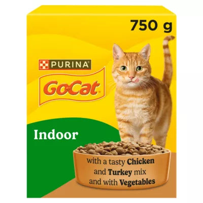 Go-Cat for Indoor Cats with Chicken, Turkey & Vegetables 750g
