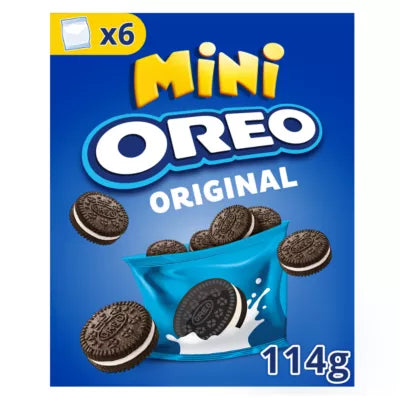 Oreo Minis Vanilla-flavoured Cocoa Sandwich Cookies, 6x19g bags