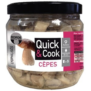 Quick & Cook Borde Freeze-Dried Porcini Mushrooms 40g Jar