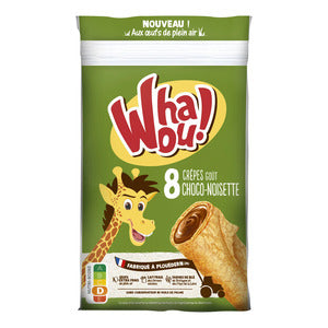 Whaou! Crepes Fourrees Chocolat Noisette (x8) 256g