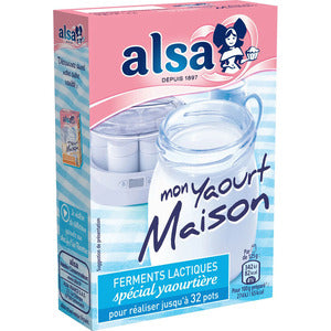 Alsa Préparation Yaourt Maison (32 pots) 8g (4x2g)