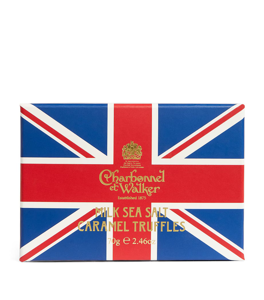 Charbonnel et Walker Milk Sea Salt Caramel Union Jack Truffles - 70g