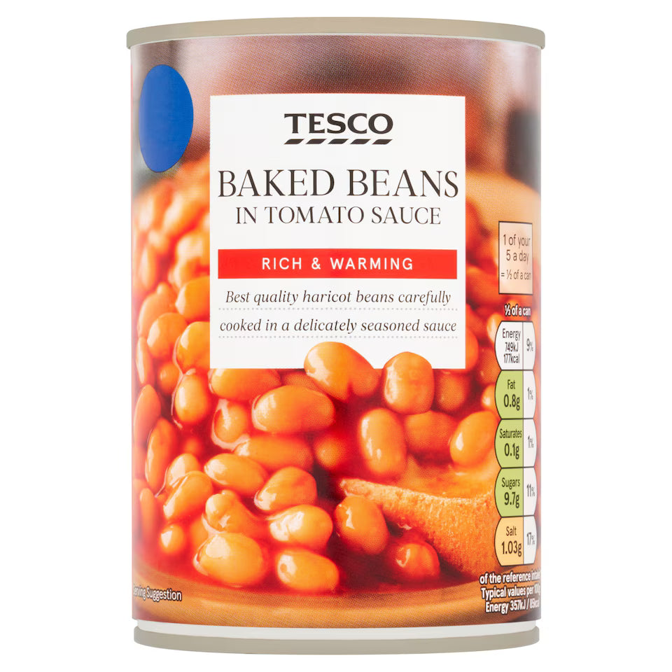 Tesco Baked Beans In Tomato Sauce, 420g