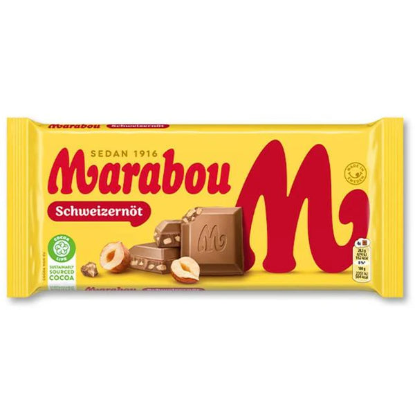 Marabou SchweitzerNot Milk Chocolate with Hazelnuts, 200g