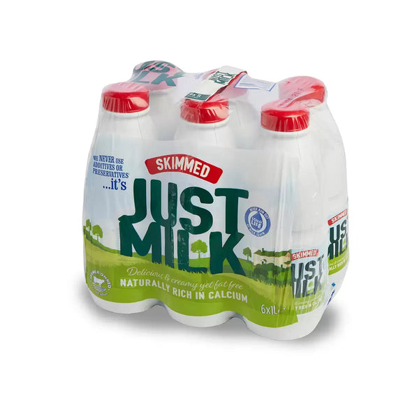 Candia Just Milk UHT Skimmed Milk - 6 x 1L