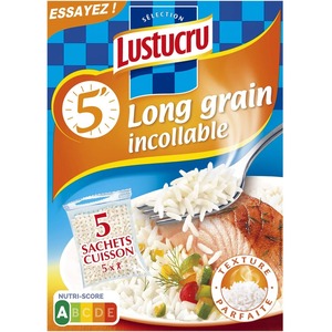 Lustucru Rice, Fast Cooking 5x90g