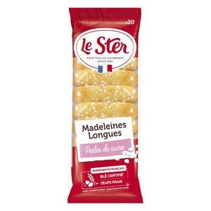 Le Ster Long Madeleines with Sugar Chips, 250g