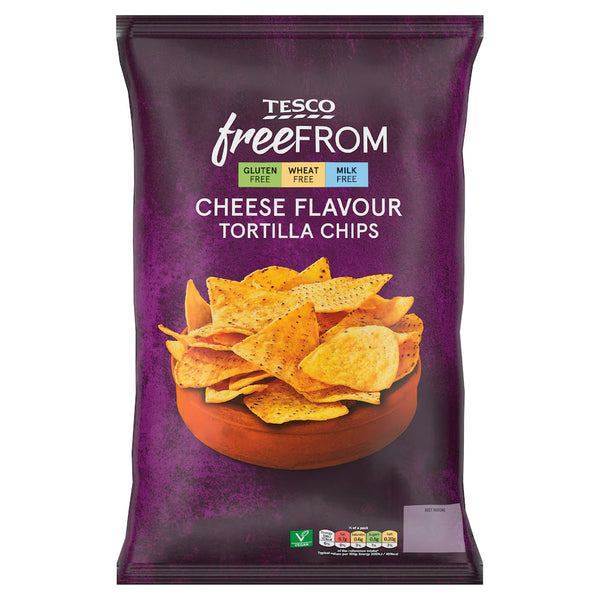 Tesco Free From Nacho Cheese Tortilla Chips, 200g