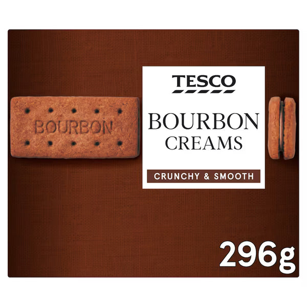Tesco Bourbon Creams Biscuits, 296g