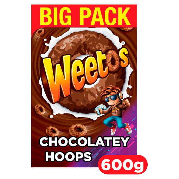 Weetos Chocolatey Hoops Cereal, 600g