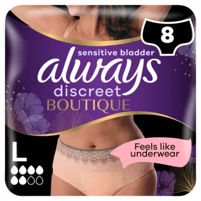 Always Boutique Beige Incontinence Pants Large x8
