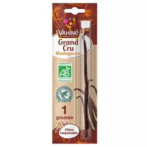 Vahiné 1 Organic Vanilla Bourbon Madagascar Pod, 3g
