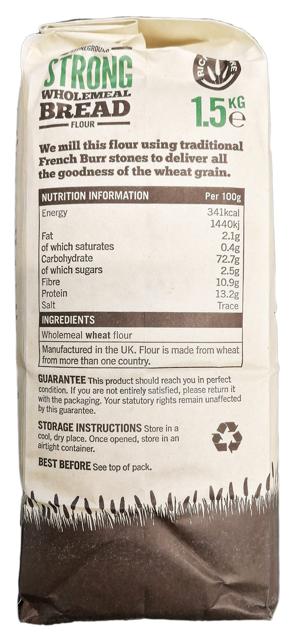 Marriages Stoneground Strong Wholemeal Bread Flour, 1.5kg