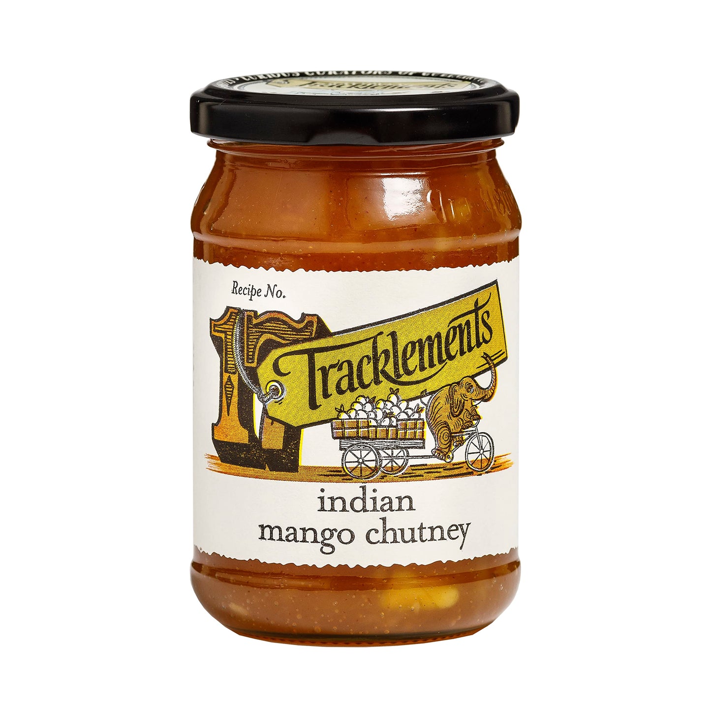 Tracklements Indian Mango Chutney | The Ideal Condiment for Curries and Coronation Chicken or Partnered with Poppadoms or Indian Bread | Gluten Free | Vegetarian Friendly and Vegan Friendly | 335g Jar