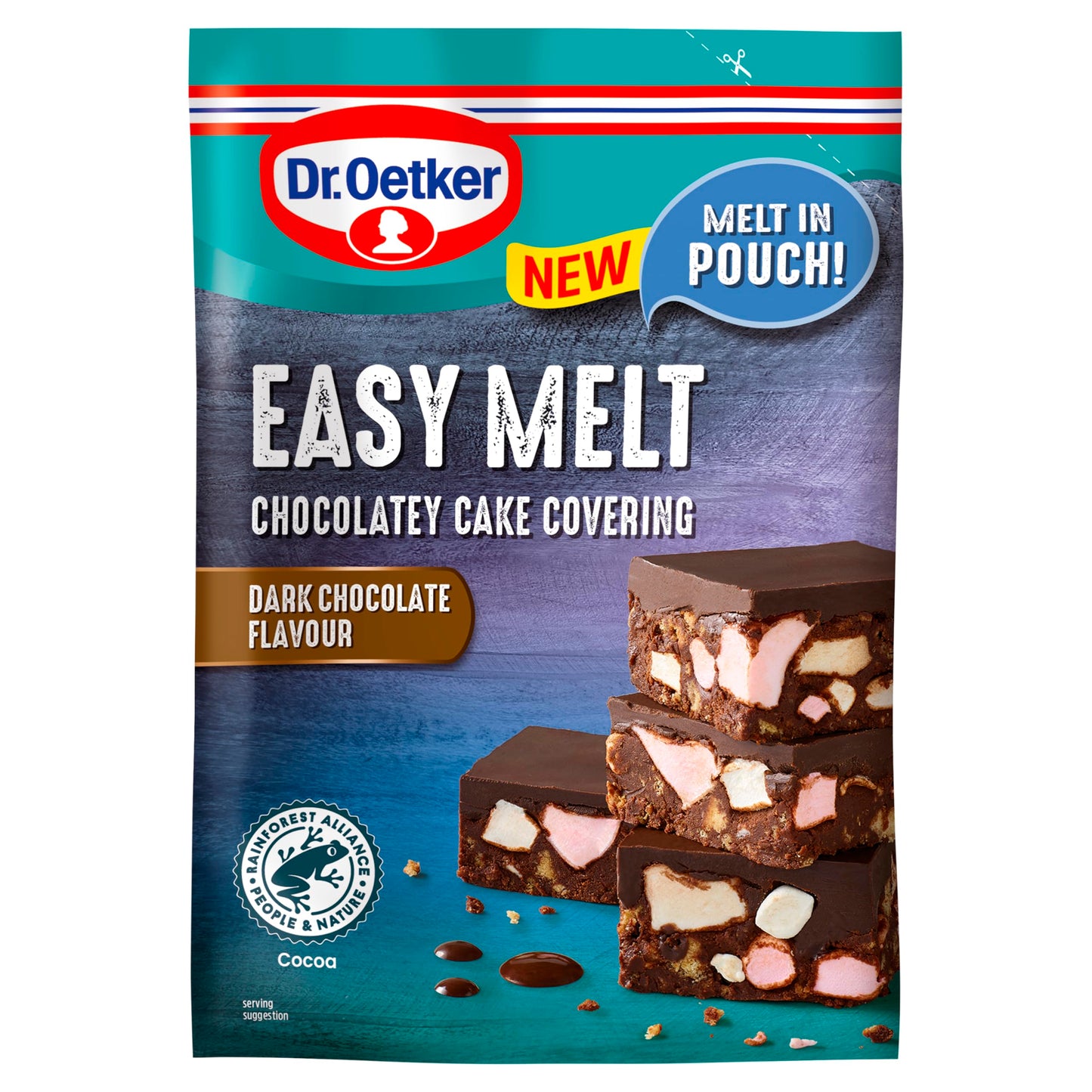 Dr. Oetker Easy Melt Dark Chocolatey Cake Covering 150g