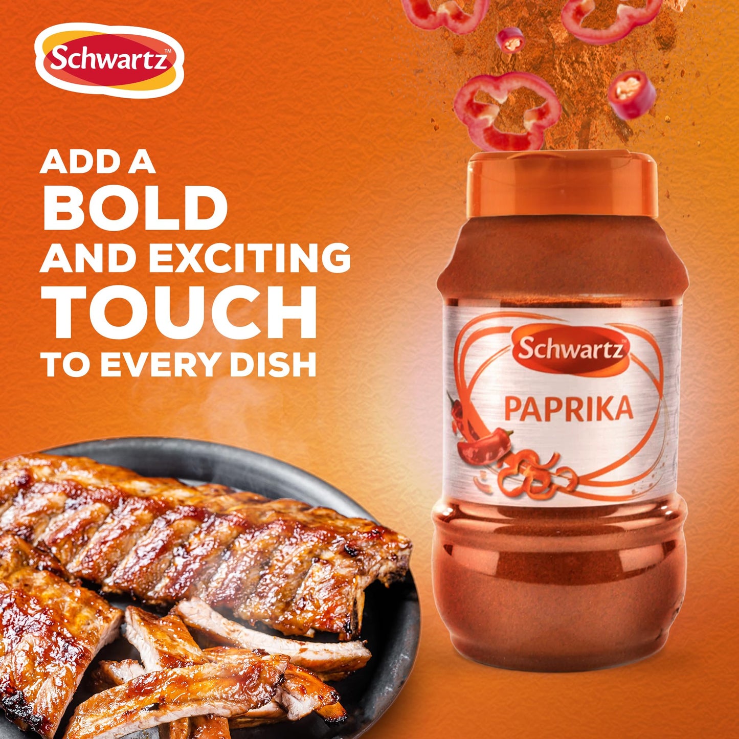 Schwartz Seasoning Paprika Powder, Rich and Earthy Spice for Goulash, 0.4249 kg