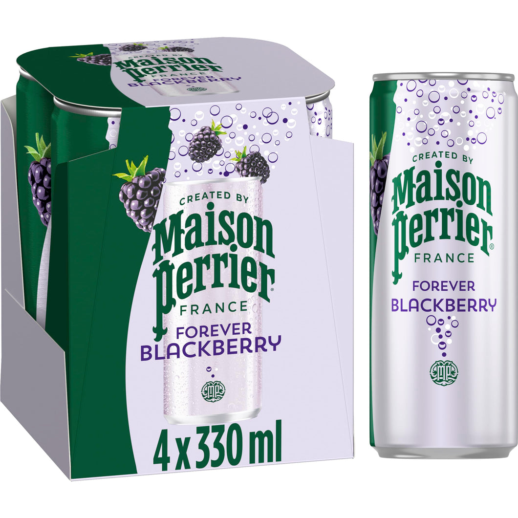 Maison Perrier Blackberry Lightly Flavoured Sparkling Water 4x330ml