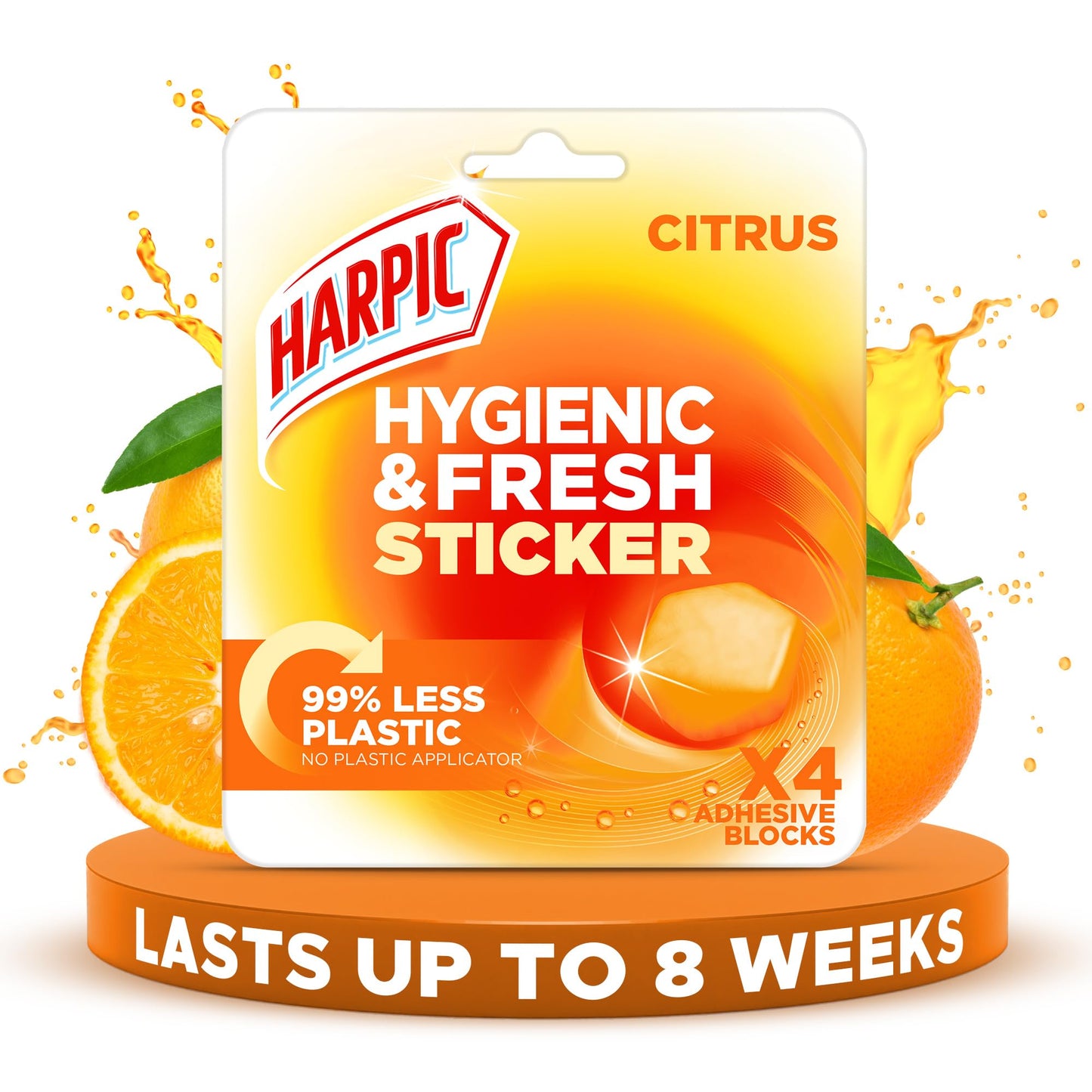 Harpic Hygienic Fresh Sticker Adhesive Toilet Block