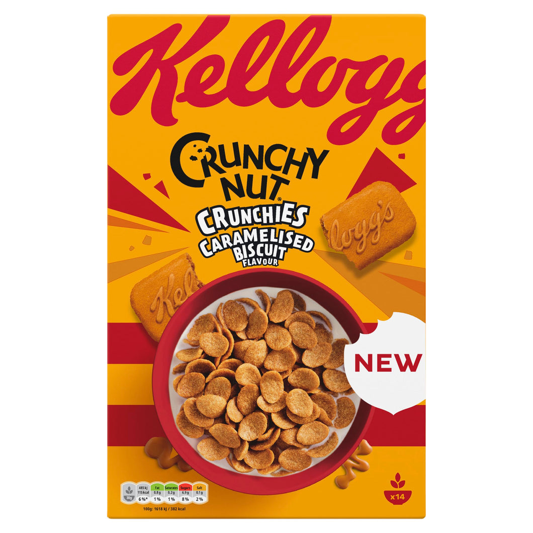 Kellogg's Crunchy Nut Caramelised Biscuit Breakfast Cereal 420g