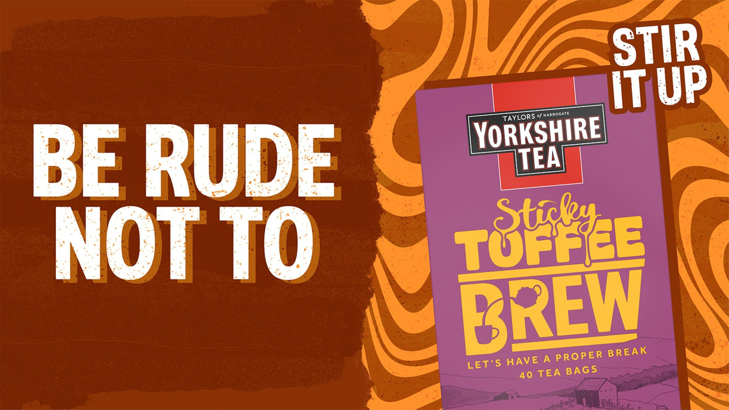 Yorkshire Tea Sticky Toffee Pudding Flavoured Tea Bags, 4 Boxes of 40 Tea Bags (Total 160 Bags)