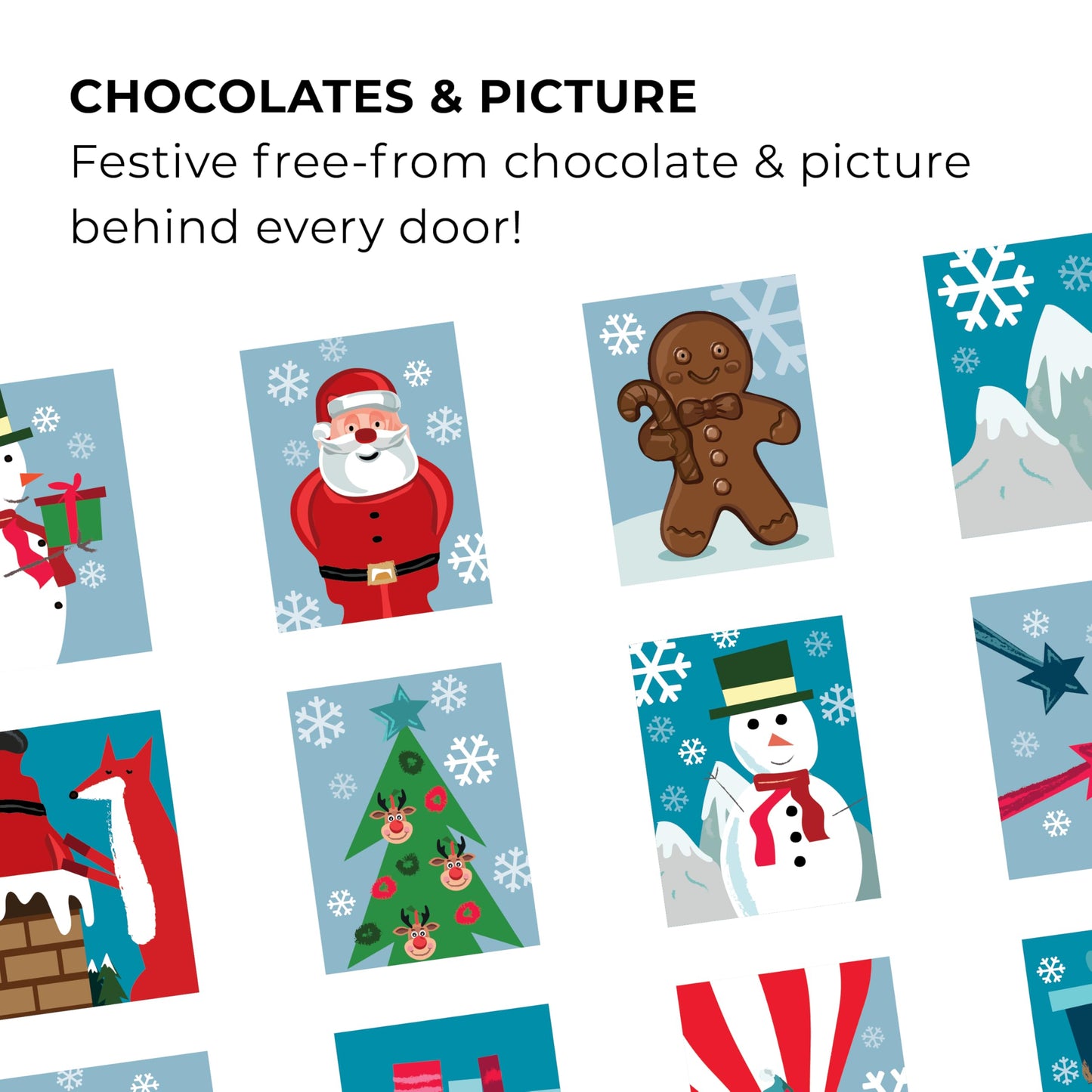 Moo Free Alternative to White Chocolate Advent Calendar - Dairy Free, Gluten Free, Soya Free - 70g