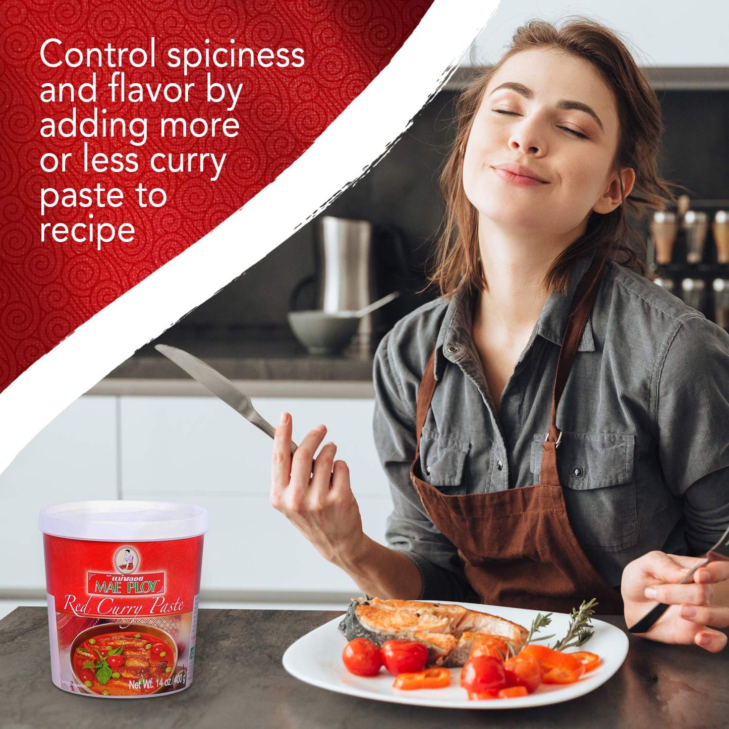 Mae Ploy Red Curry Paste, 400g