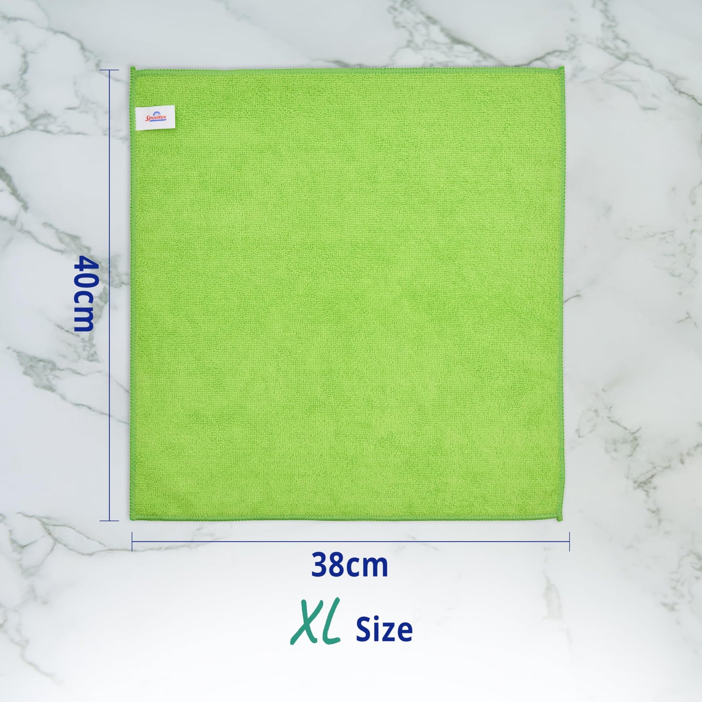 Spontex Specialist Microfibre Cloths | Hard Wearing Cleaning Cloths for Professional Dusting & Grease Removal | 10 Pack