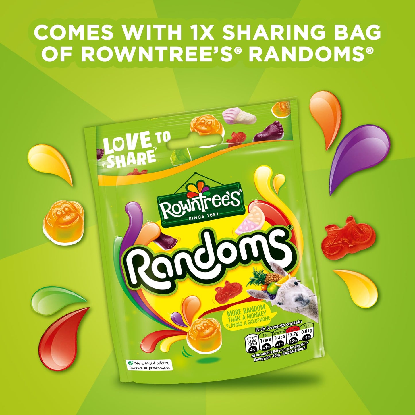 Rowntree's Randoms Milk Chocolate Incredible Easter Egg 380g