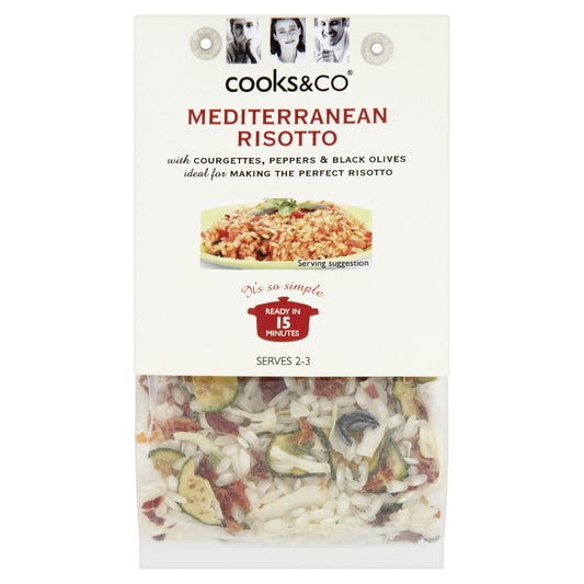 Cooks & Co Mediterranean Risotto with Courgettes, Peppers and Black Olives 190g