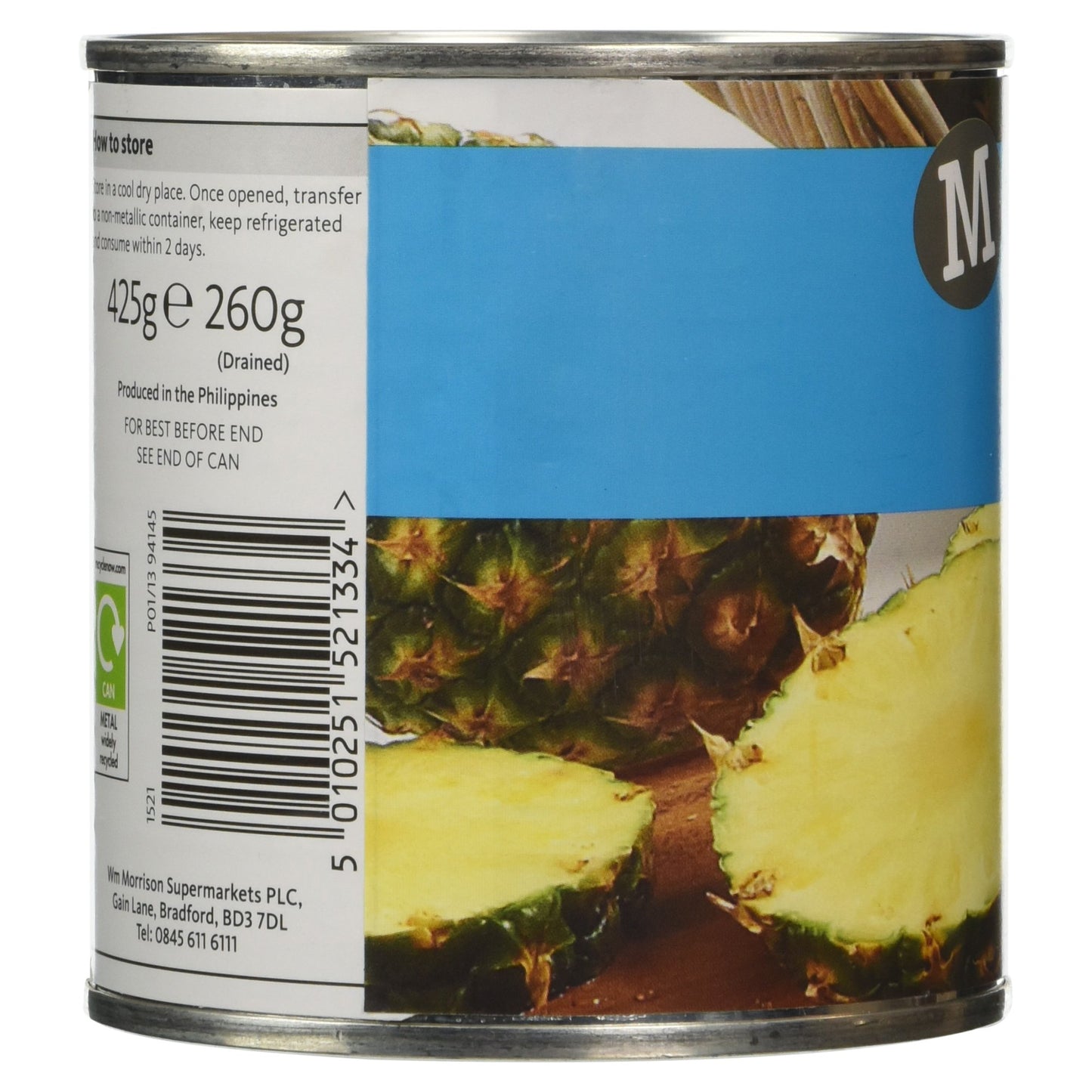 Morrisons Pineapple Slices in Juice 425g