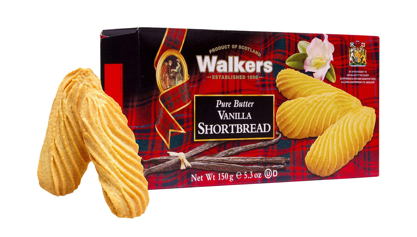 Walkers Shortbread Vanilla Shortbread, 150g box
