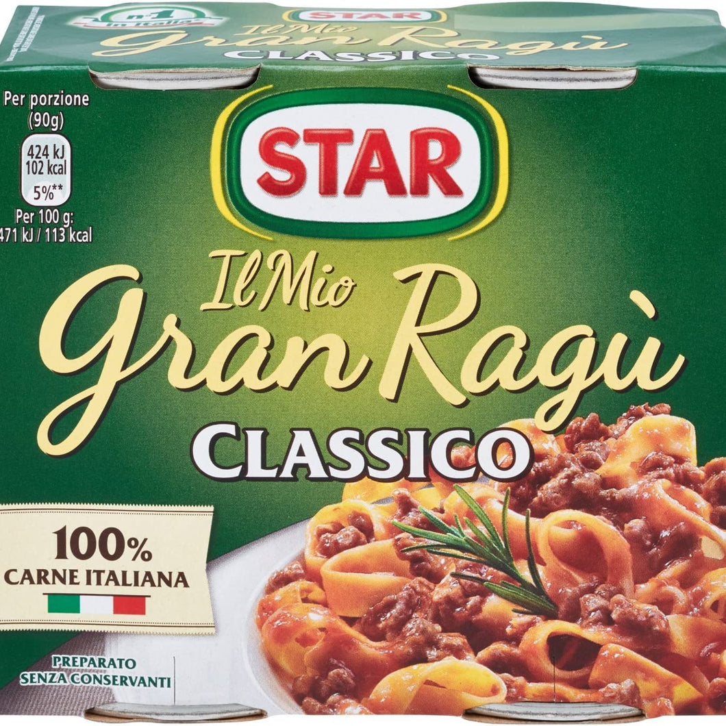 Gran Ragù Star Classico Italian Meat Sauce (2x180g)