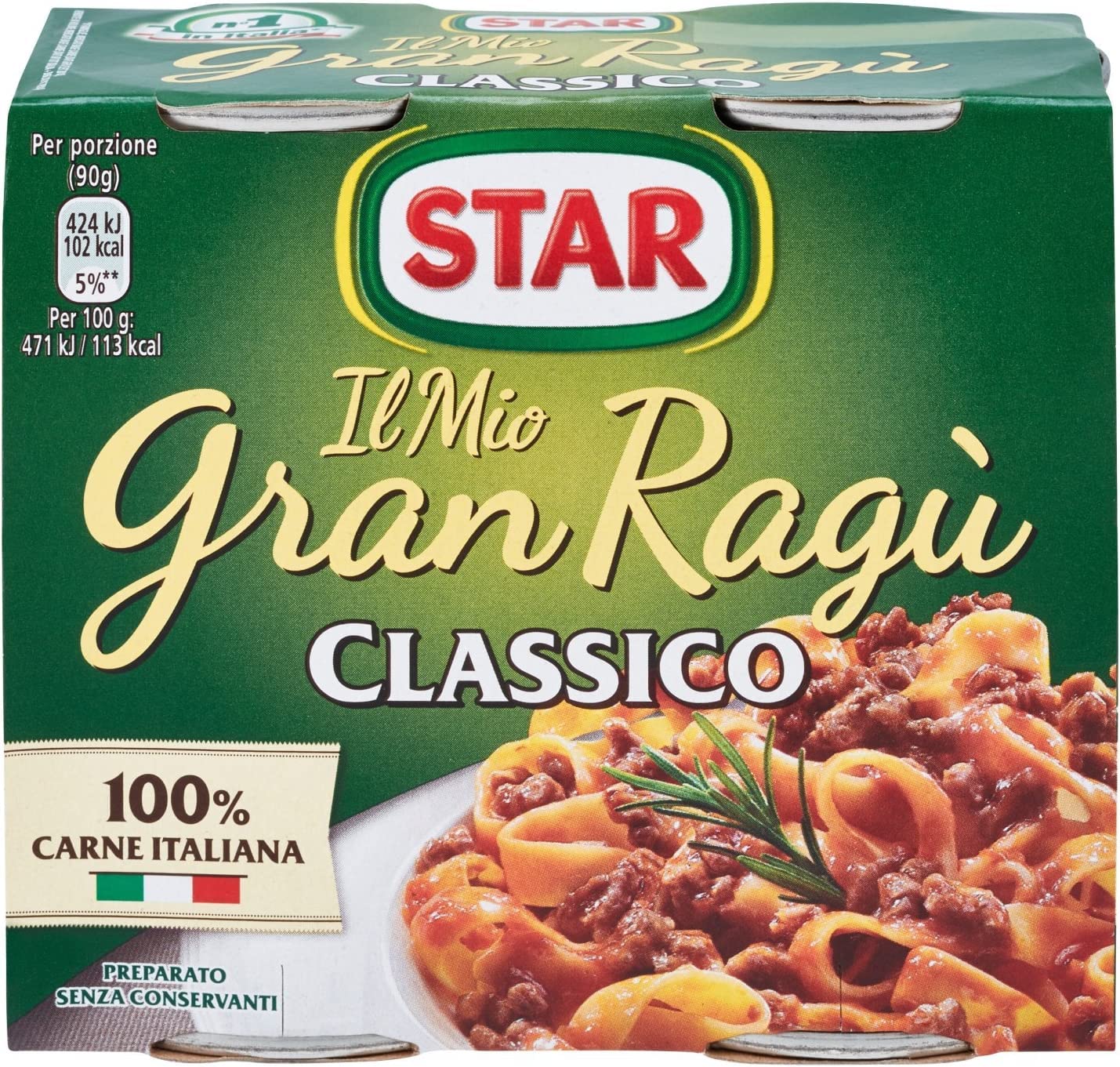 Gran Ragù Star Classico Italian Meat Sauce (2x180g)