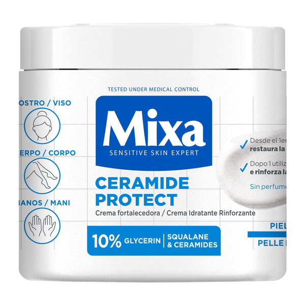 Mixa Body Cream, Ceramide Protect Strengthening Cream, 400ml
