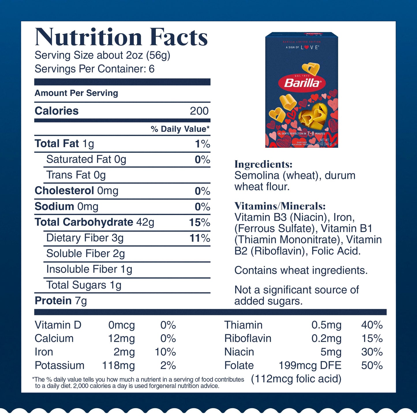 Barilla Heart Shaped Pasta 340g